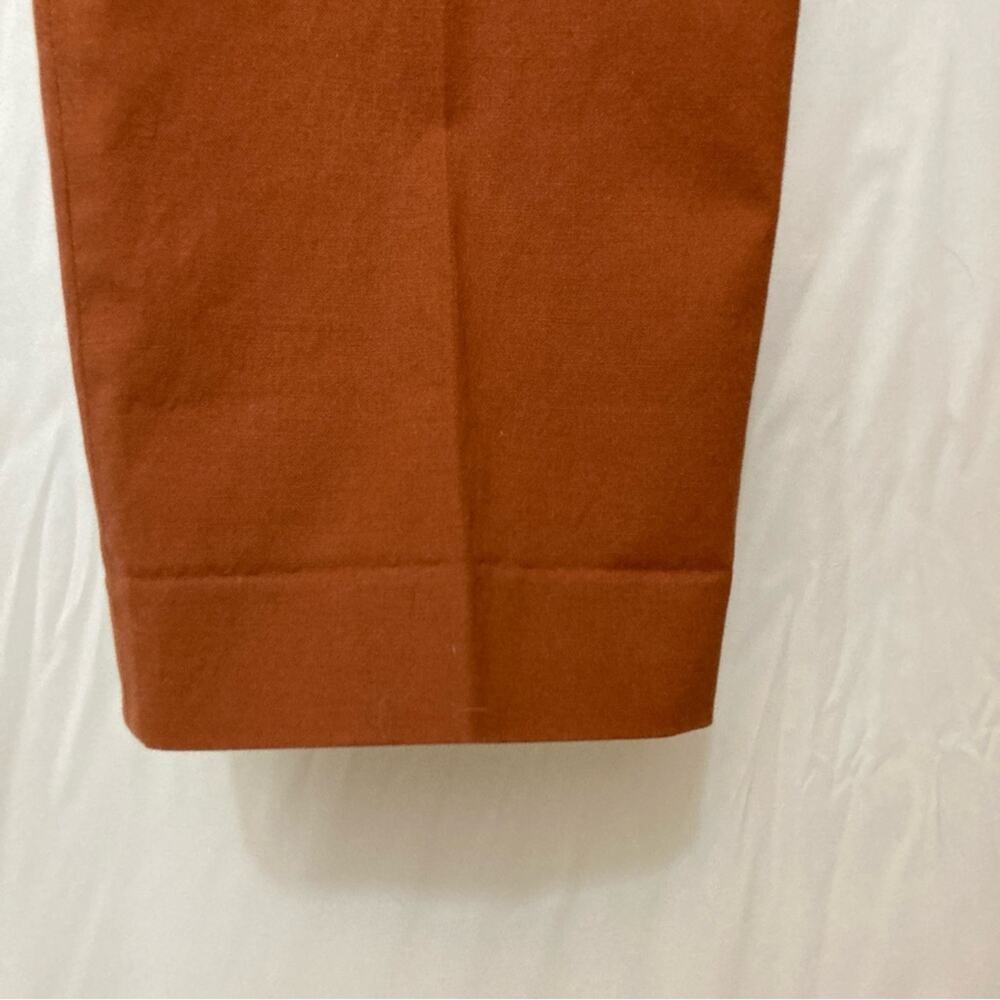 Express Extra Slim Rust Red Khaki Straight Tapered Leg Chino Pants - Picture 3 of 9